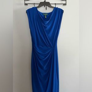 Lauren Ralph Lauren Draped Midi Dress